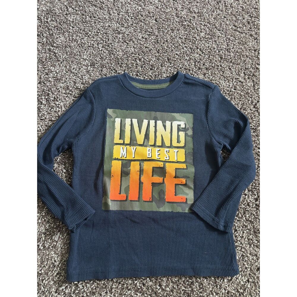 365 Kids Long Sleeve Graphic Shirt Size 4